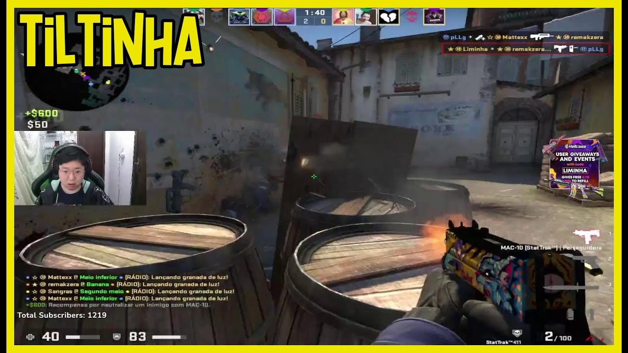 TILTINHA   HUAHUAHU LIMINHA TILTANDO COM O TIME