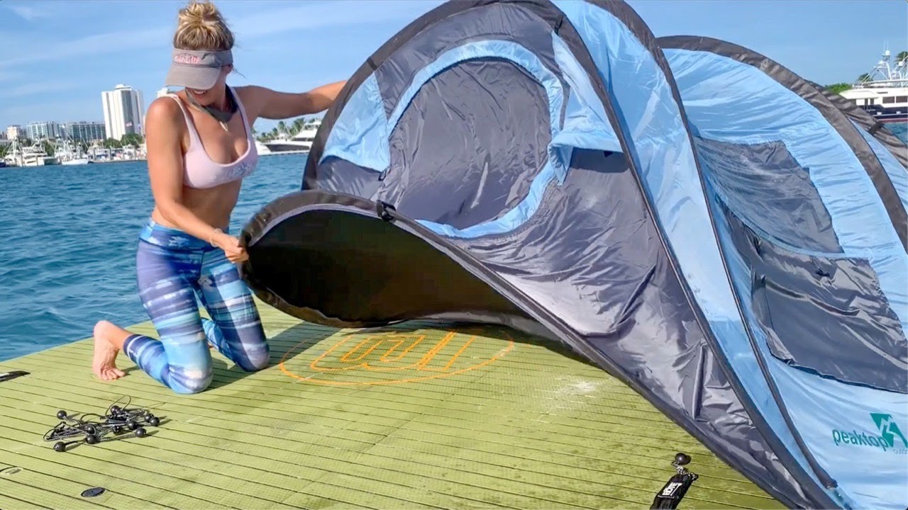 Ocean Camping and SEADOO Tournament Fishing Peanut Island Florida