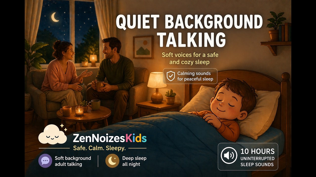 Quiet Background Talking for Sleep 😴 10 Hours | Calm Family Noise ...