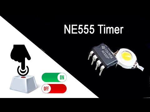 Tap on off switch button NE 555 Timer