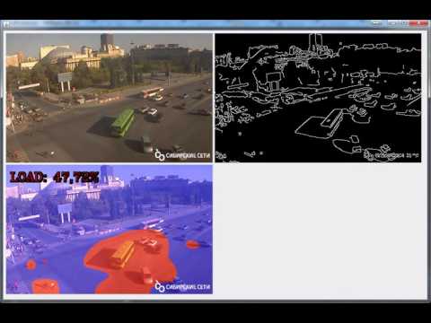 Traffic density detection OpenCV 3.1.0
