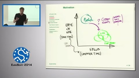 Speeding up Scientific Python code using Cython | EuroSciPy 2014 | Stéfan van der Walt