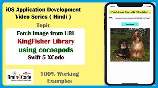 How to Download Image From URL Using Kingfisher Library in Swift | Hindi | Cocoapods in Swift Easy screenshot 1