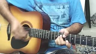 #How to #play #chords with a #song - example  #guitar #tutorial (Mera chand mujhe - mukhda chords)