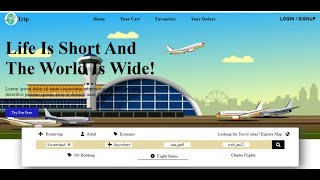 How To Make Airline Website Using html and css