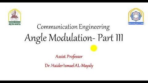 Angle Modulation FM & PM Part 3