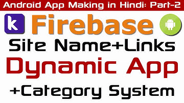 Dynamic App  Firebase List View with Category and Web Links  Movie App Making in Kodular
