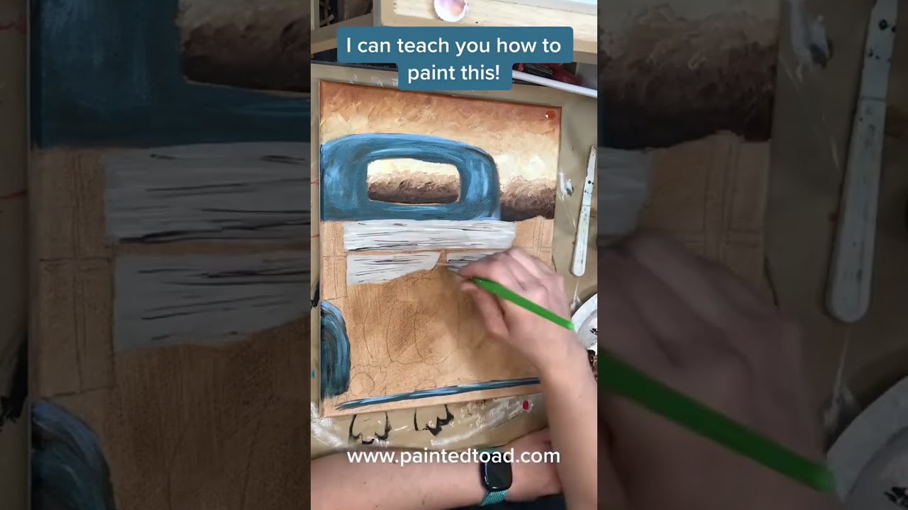 Pumpkin in a Truck Painting