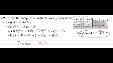 *Find the complement of the following expressions: (a) and (b)... | Introduction to Logic Design