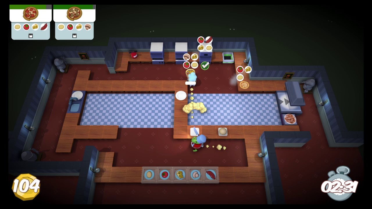[Overcooked: Level 4-1] 2-Player OUTDATED World Record Score: 390