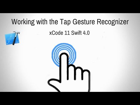 How to use the Tap Gesture Recognizer in xcode