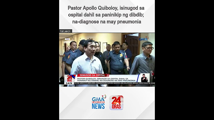 Pastor Apollo Quiboloy, isinugod sa ospital dahil sa paninikip ng dibdib | 24 Oras