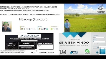 DICAS 2111 WINDEV WEBDEV MOBILE BACKUP 2 FAZER bACKUP eRPAMARILDO