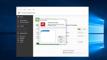 Avira Free Antivirus - How To Run Boot Record Scan