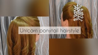 Unicorn Ponytail Hairstyle | Perfect for Sangeet & Reception | Gini Sachanandani