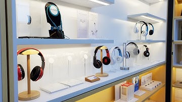 RECHI Retail Merchandiser Display Stand For Audio Product,Acrylic Display For Earphones & Headphones