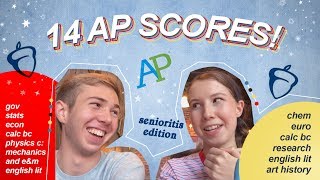 *late* 14 AP SCORES REACTION! (senioritis edition)