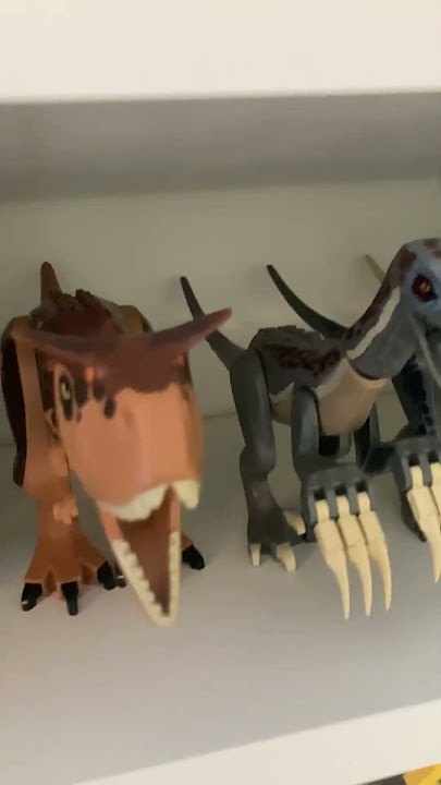 All my Lego dinosaurs improved again!!!#jurassicworld #lego