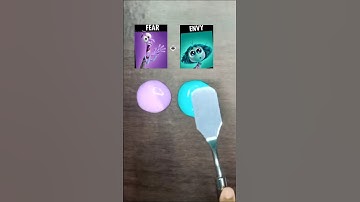 Guess the mixed slime emotions? #slime #slimemixing #colormixing #insideout #insideout2 #satisfying