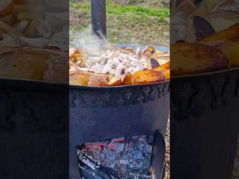 Картошка с грибами- чувствую день сегодня будет просто прекрасный