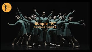 ‘’ Simple R ‘’ choreographed by Katarzyna Kozielska presented by Arles Youth Ballet Company