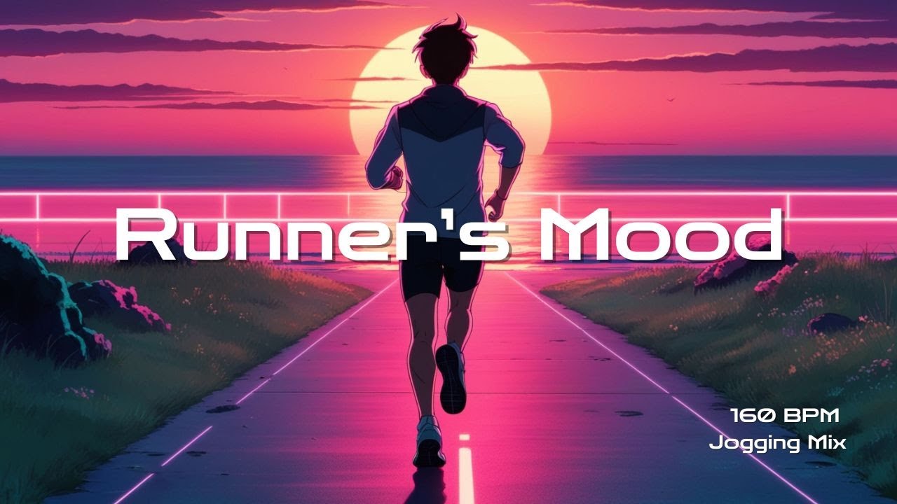 【海邊跑步音樂】Synthwave Running Music｜160 BPM Seaside Jogging Mix｜シンセウェーブ × 海沿いランニング × 160BPM