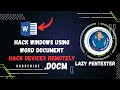 Use word file as a malware  remote access  lazy pentester