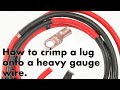 Battery wires are too expensive! How to build custom heavy gauge wire for your DIY solar setup.
