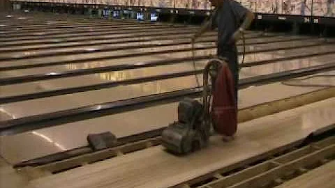 Bowling Lane Overlay Installation