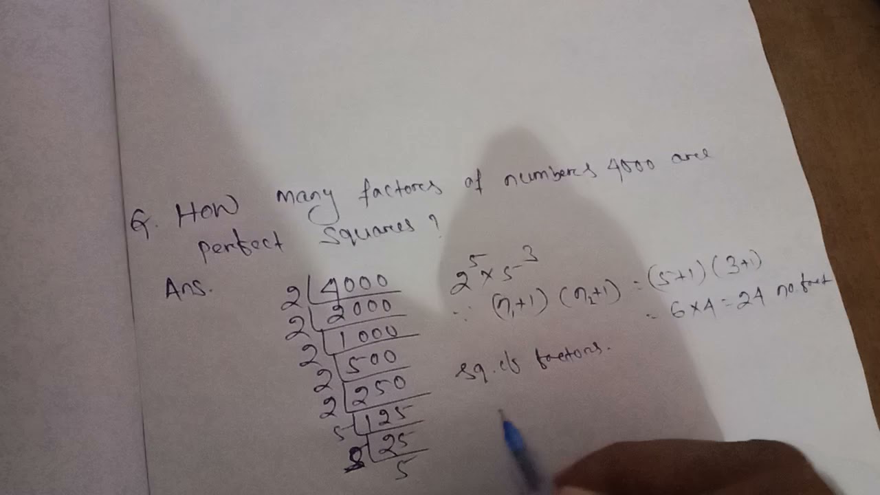 How Many Factors Of 4000 Are Perfect Squares How Many Factors Of 4000 Are Perfect Squares
