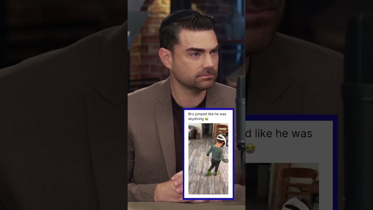 Kid Uses a VR Headset