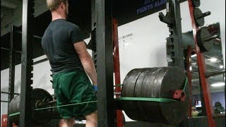 1035lb 11 Plate Alpha Destiny Rack Pull