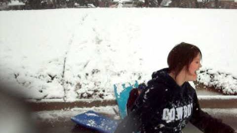 floatie sledding in TEXAS