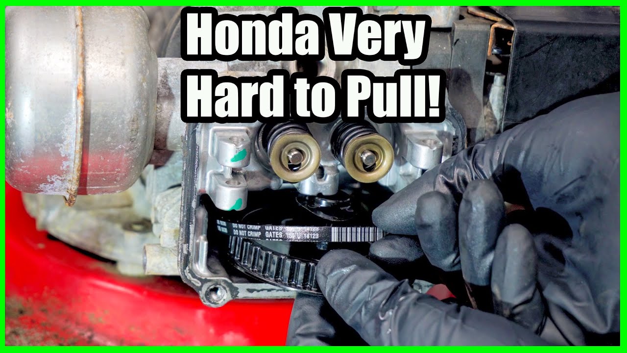 Diagnosing a Honda GCV160 That is Hard to Pull the Start Rope YouTube