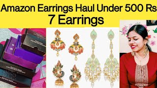 Amazon Jewellery haul Under 500 Rs/ Amazon Festive Earrings/Zaveri pearl & Sukkhi jewellery haul