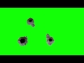 three bullet holes 5 - HD transparent footage