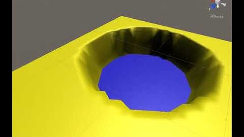 Unity Game Engine - Deformable Mesh - Sand Example