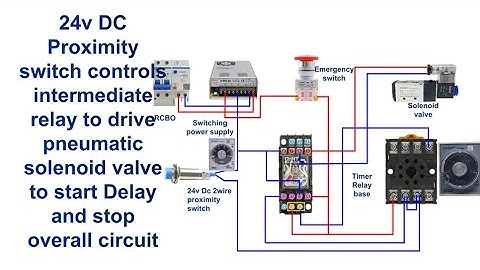 24V Proximity Switch & Relay Control: Solenoid Valve with Delay Start/Stop @Electricalgenius
