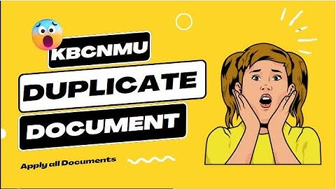 How to Apply Duplicate Document in KBCNMU Jalgaon Site. #exam #kbcnmu #Duplicate #marksheet #how