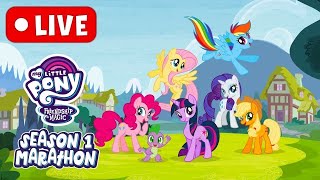 🔴 My Little Pony: Friendship Is Magic | SEASON 1 EPISODES 🦄✨🪄💫 | Live Stream