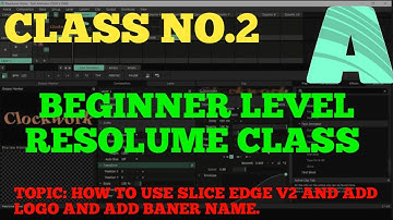 Resolume Arena Basic Class How To Set Logo And Add Baner Name And Use Of Slice Edge. #resolumearena.