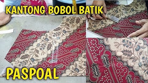 BIKIN KANTONG BOBOK BATIK SAMAKAN MOTIF |SIMAK DAN LANGSUNG BISA