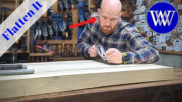 How to Flatten a Bench Top or Any Slab With Only Hand Tools