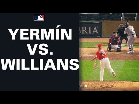 Yerminator vs. La Tortuga! Yermín Mercedes takes 47.1 mph pitch from Willians Astudillo deep!