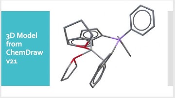 Testing Chemdraw 3D model import into MS PowerPoint