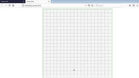 Drawing grid on HTML canvas with Javascript