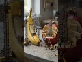 Banana vs Apple — Rival Dual-Site Infrastructure Race, Two Competing Miniature Worker Crews