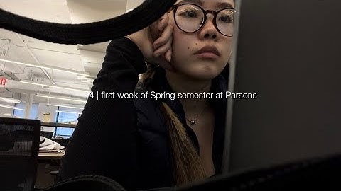 week in the life as an architecture student at Parsons School of Design, spring semester