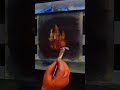 How To Paint A Simple Fire Howtopaint Fire Shorts 