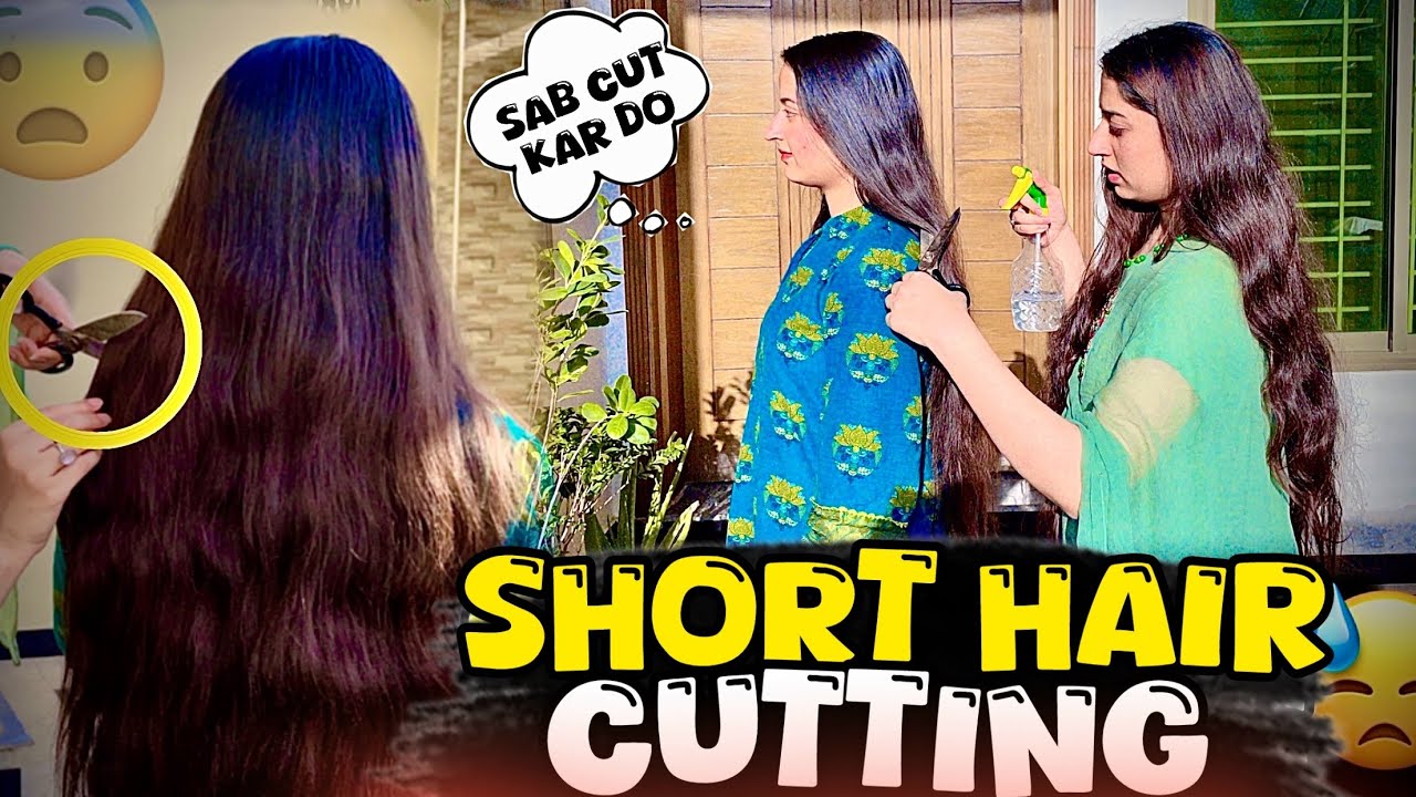 Shit 😓She is agree with short hairs || mama hamain bohat mary ge